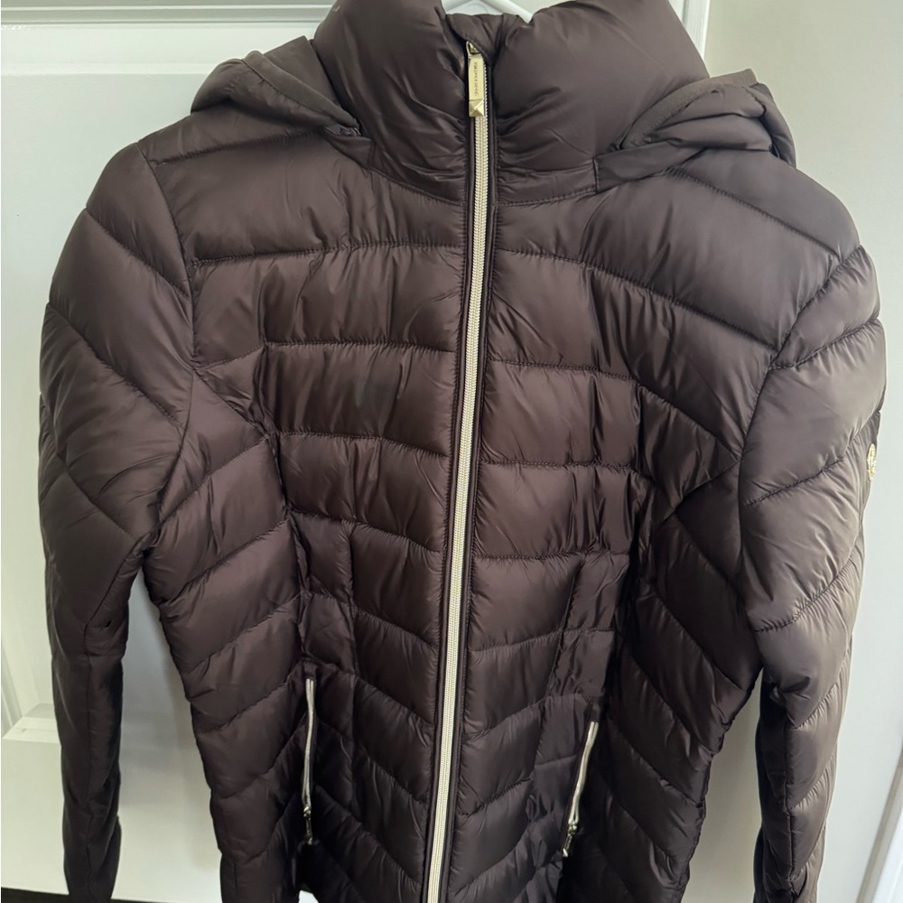 Michael Kors Chocolate Puffer Jacket